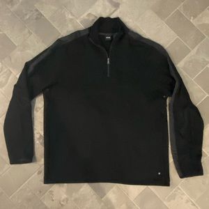 Black Boss 1/4 zip sweater